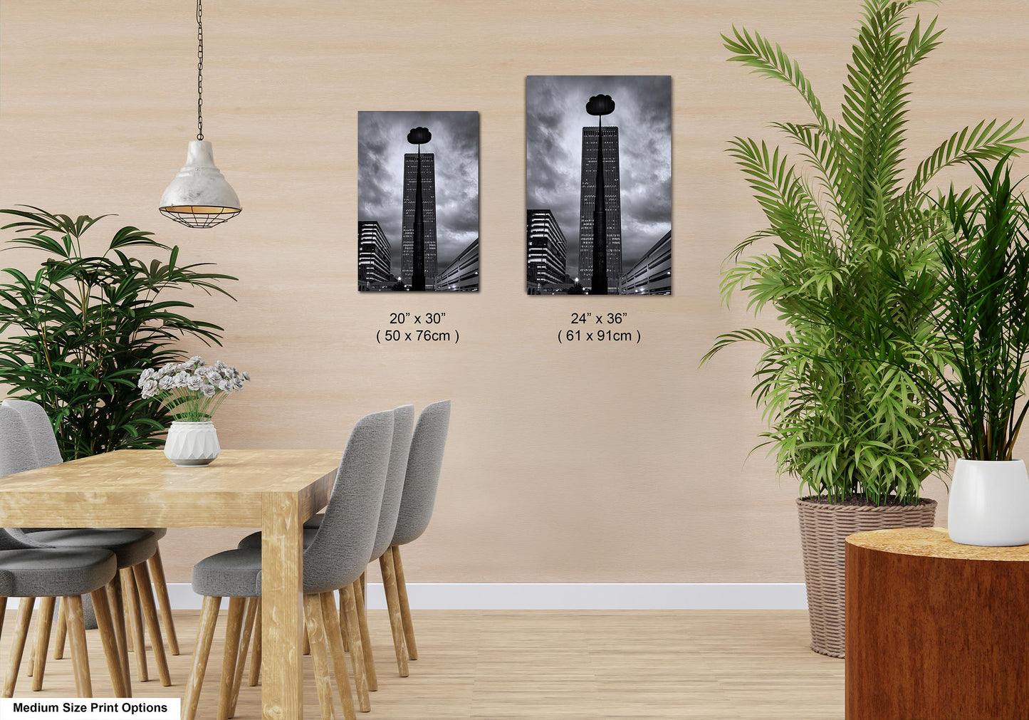 Tulsa Oklahoma Skyline Wall Art, Tulsa Skyline Art, Tulsa Art Print, Tulsa Artificial Cloud, Tulsa Center of the Universe