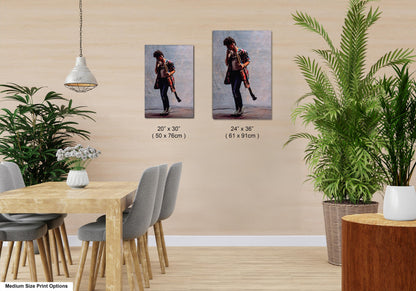 Eddie Van Halen Canvas Print | Rock 'n Roll Photo Art | Wall Art Photography | Van Halen Hanging Wall Art