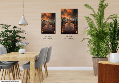 San Francisco Canvas Wall Art Photo Print Sunset Wall Decor Home Wall Decor Office Decor Skyline Wall Art