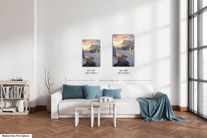 Mountains Landscape Wall Art Winter Mountain Photo Prints Landscape Mountain Wall Decor Home or Office