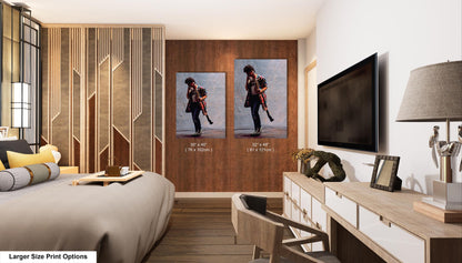 Eddie Van Halen Canvas Print | Rock 'n Roll Photo Art | Wall Art Photography | Van Halen Hanging Wall Art