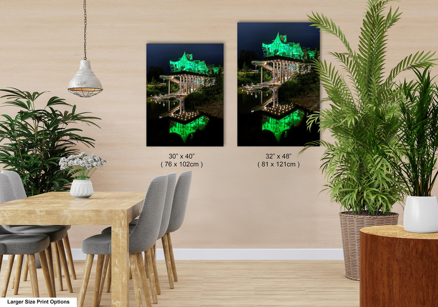Tulsa Art Print, Tulsa Gathering Place, Tulsa Photo, Tulsa Art, Tulsa Wall Decor, Tulsa Oklahoma Art, Tulsa Print, Tulsa Night Photograph
