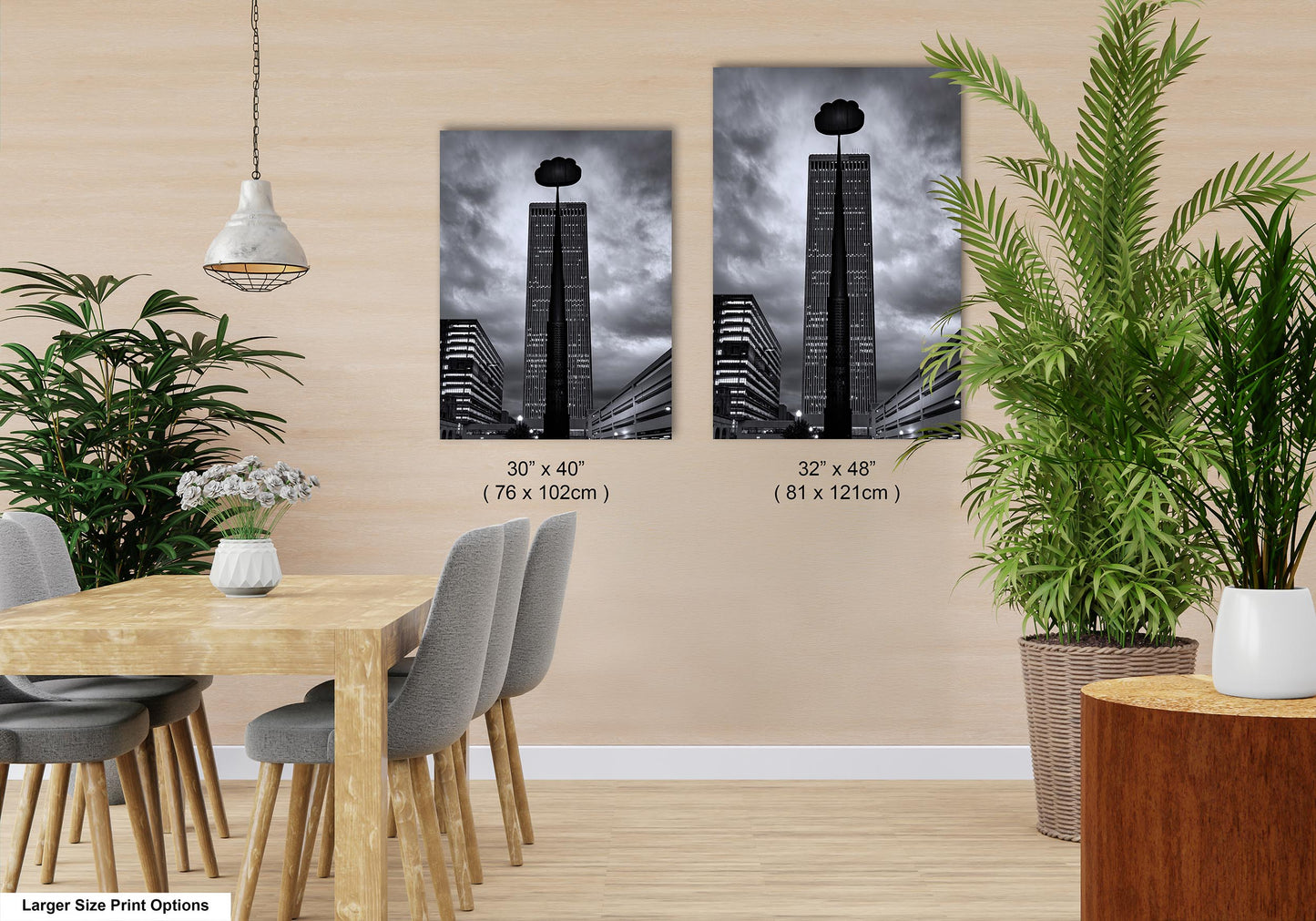 Tulsa Oklahoma Skyline Wall Art, Tulsa Skyline Art, Tulsa Art Print, Tulsa Artificial Cloud, Tulsa Center of the Universe
