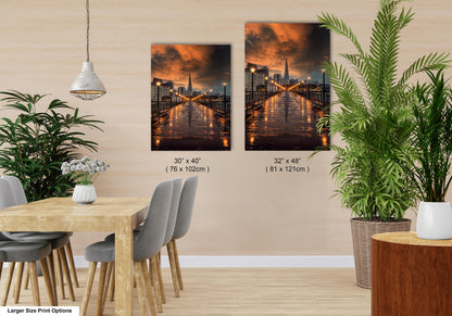 San Francisco Canvas Wall Art Photo Print Sunset Wall Decor Home Wall Decor Office Decor Skyline Wall Art