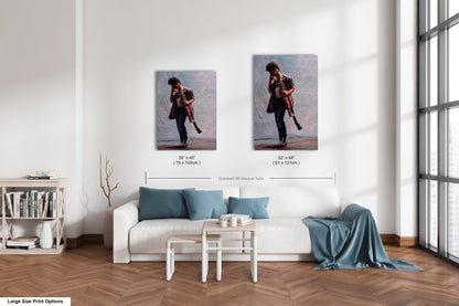 Eddie Van Halen Canvas Print | Rock 'n Roll Photo Art | Wall Art Photography | Van Halen Hanging Wall Art