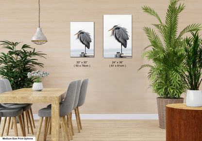 a room with a table and chairs and two pictures on the wall