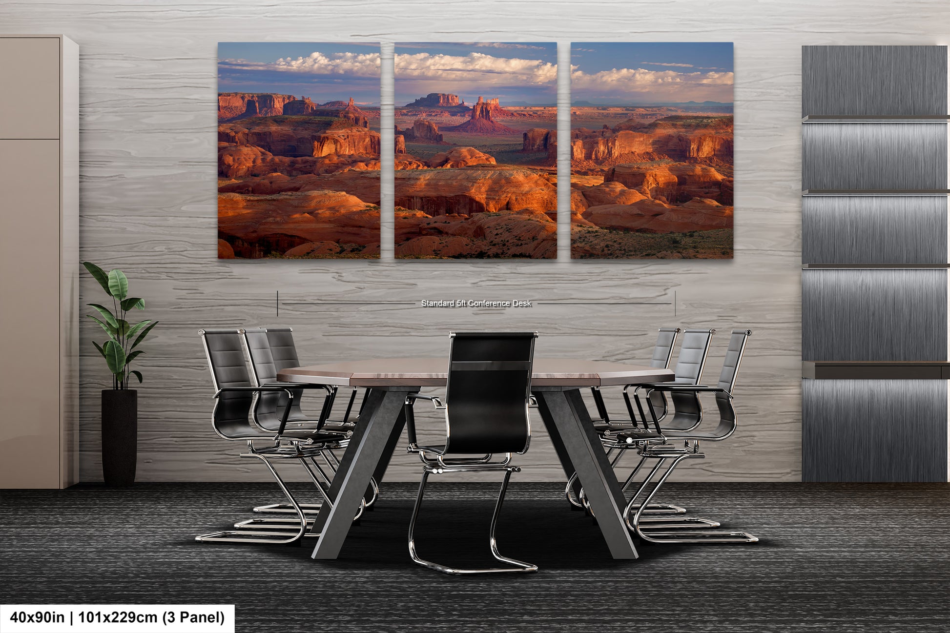 a dining room with a table and chairs