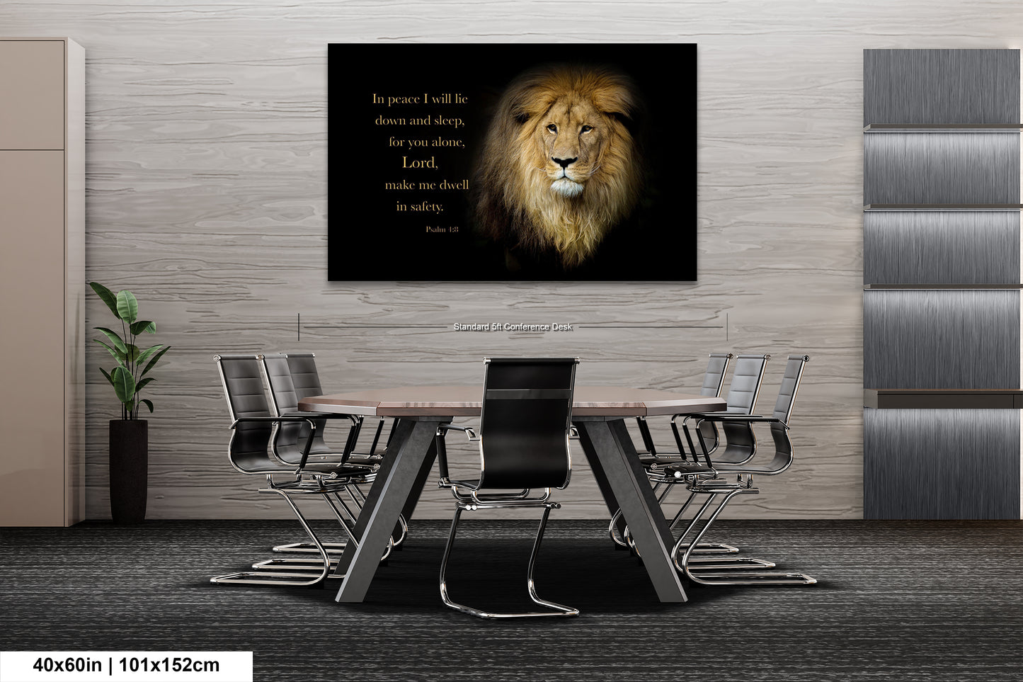 a picture of a lion with a quote on it