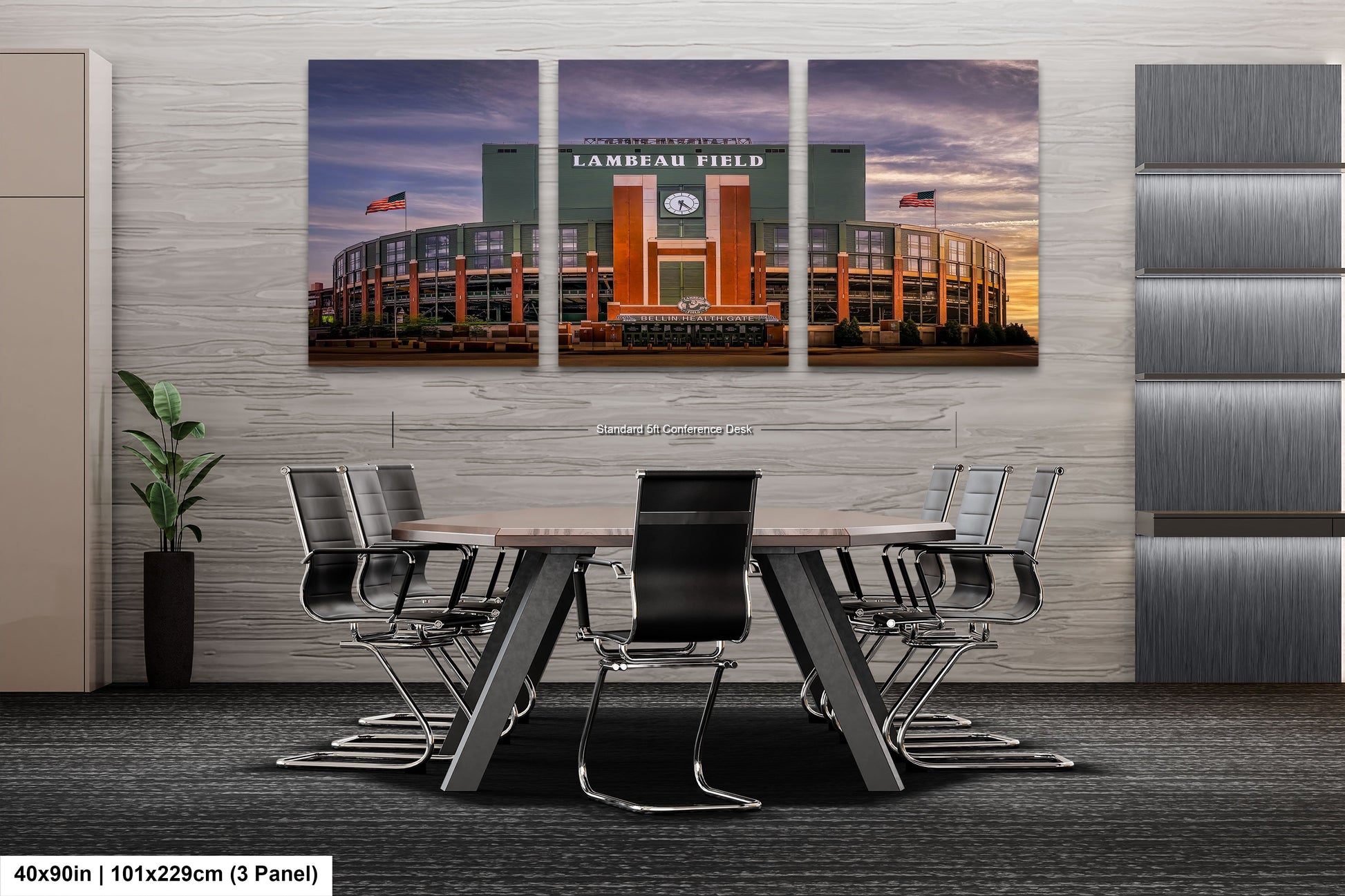 a dining room with a table and chairs