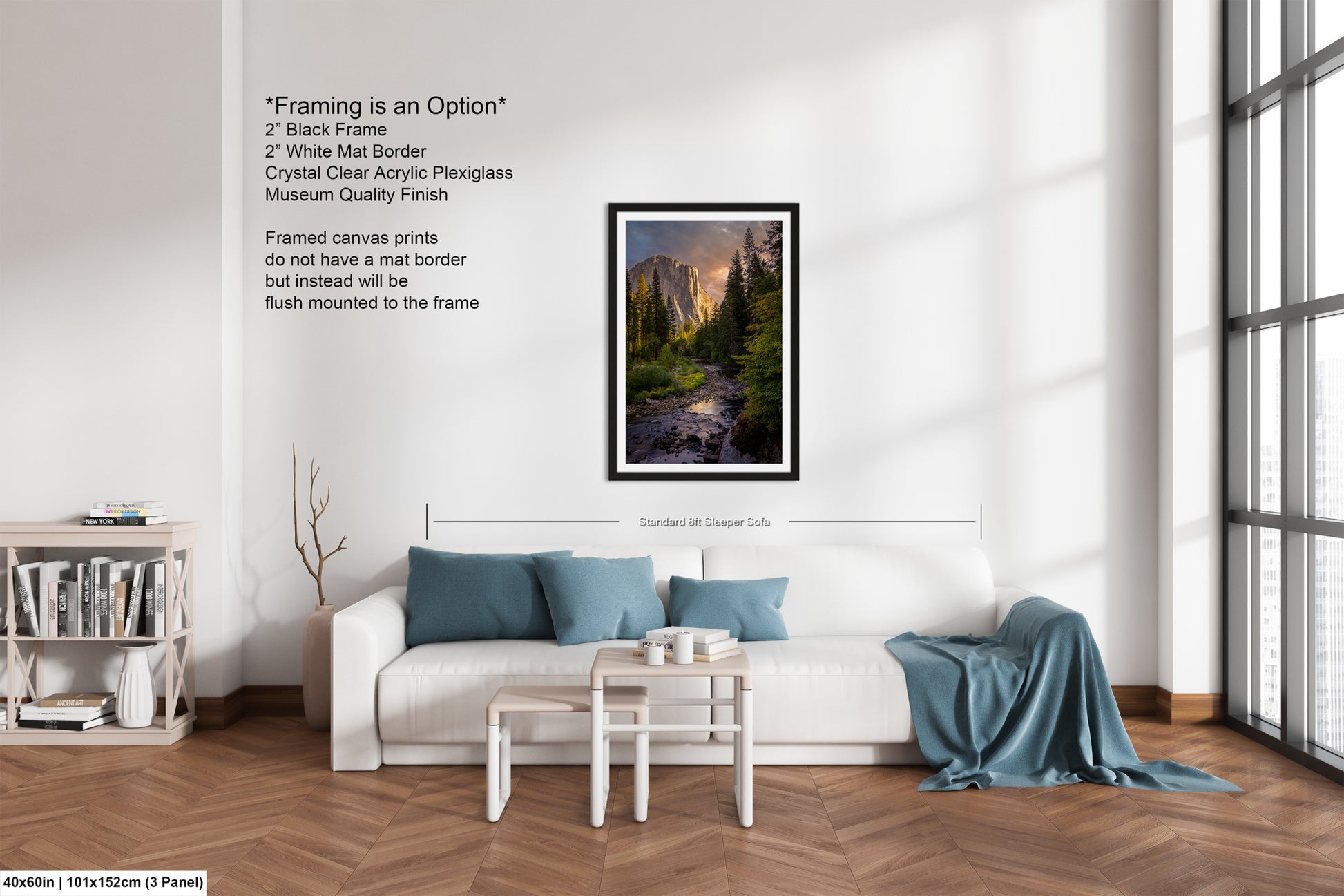 a living room filled with furniture and a painting