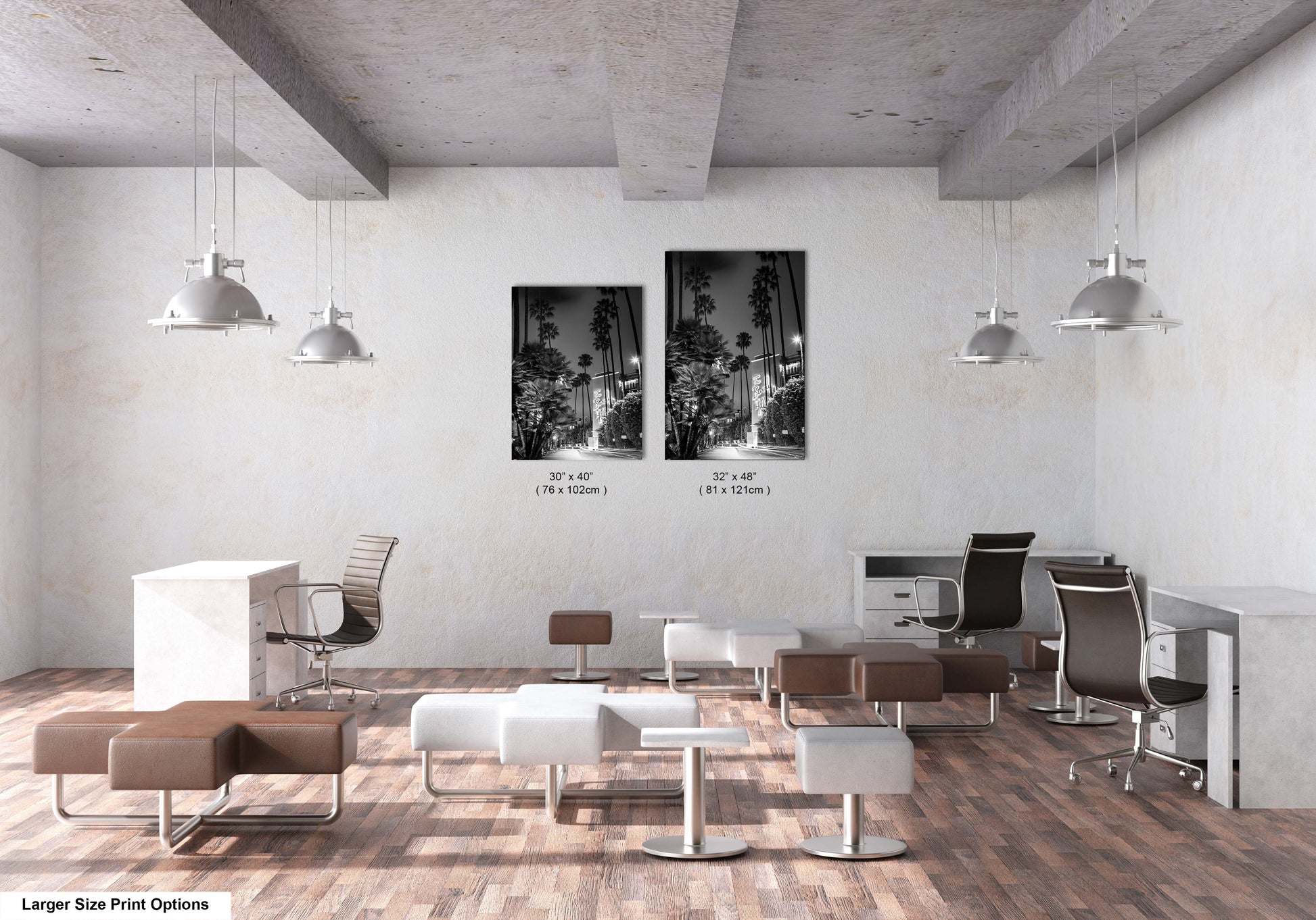 a room with a lot of chairs and a desk