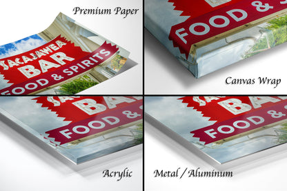 a series of four photos of a food and drink box