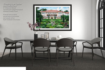 a picture of a dining room with a table and chairs