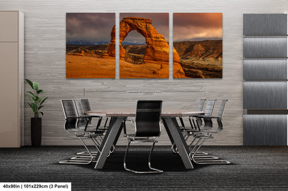 a dining room with a table and chairs