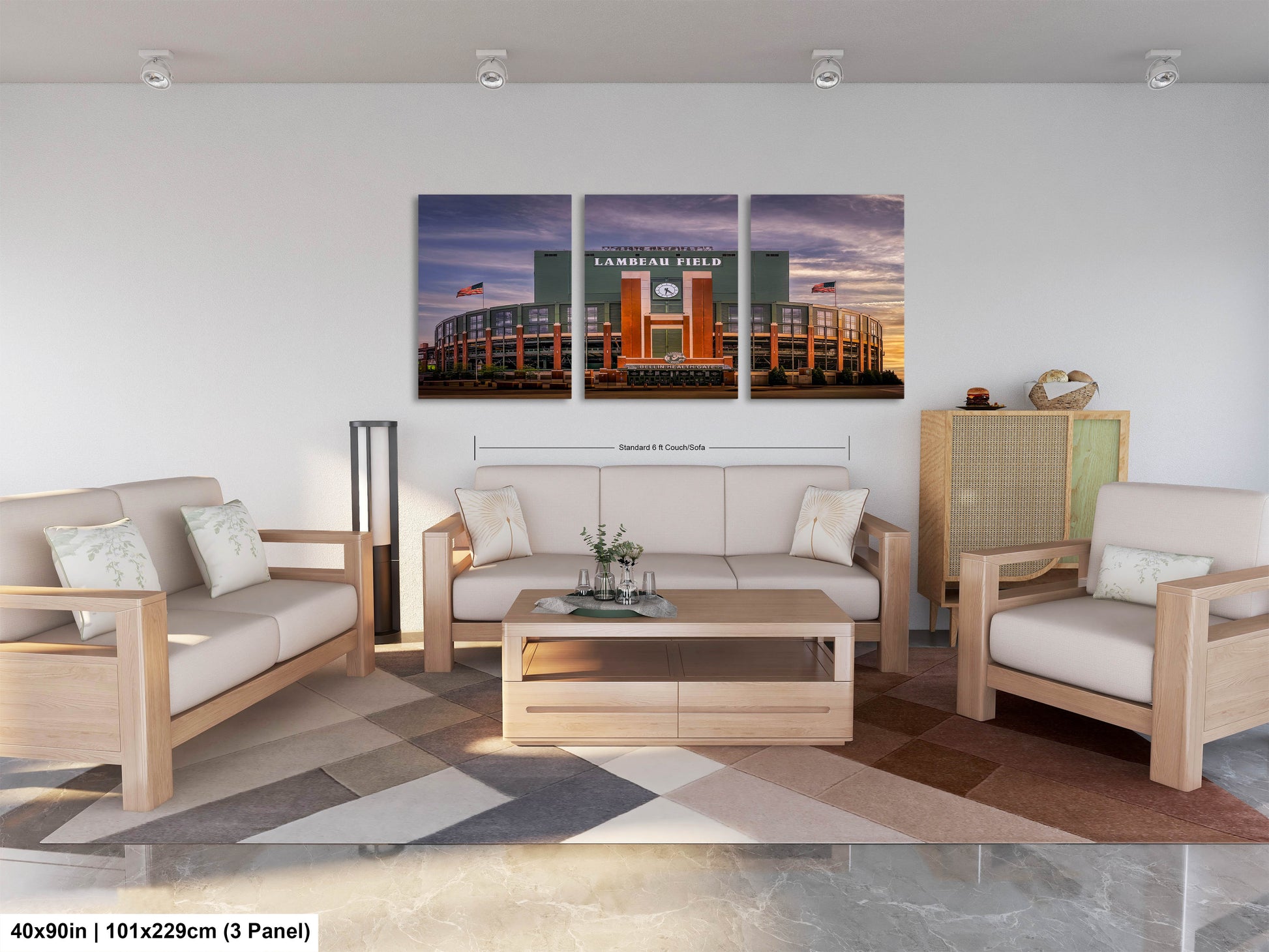 a living room with two couches and a coffee table