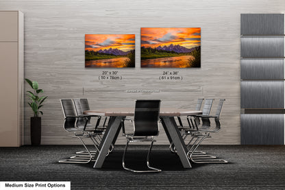 a dining room with a table and chairs