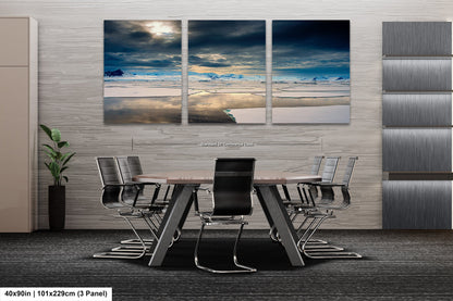 a dining room with a table and chairs