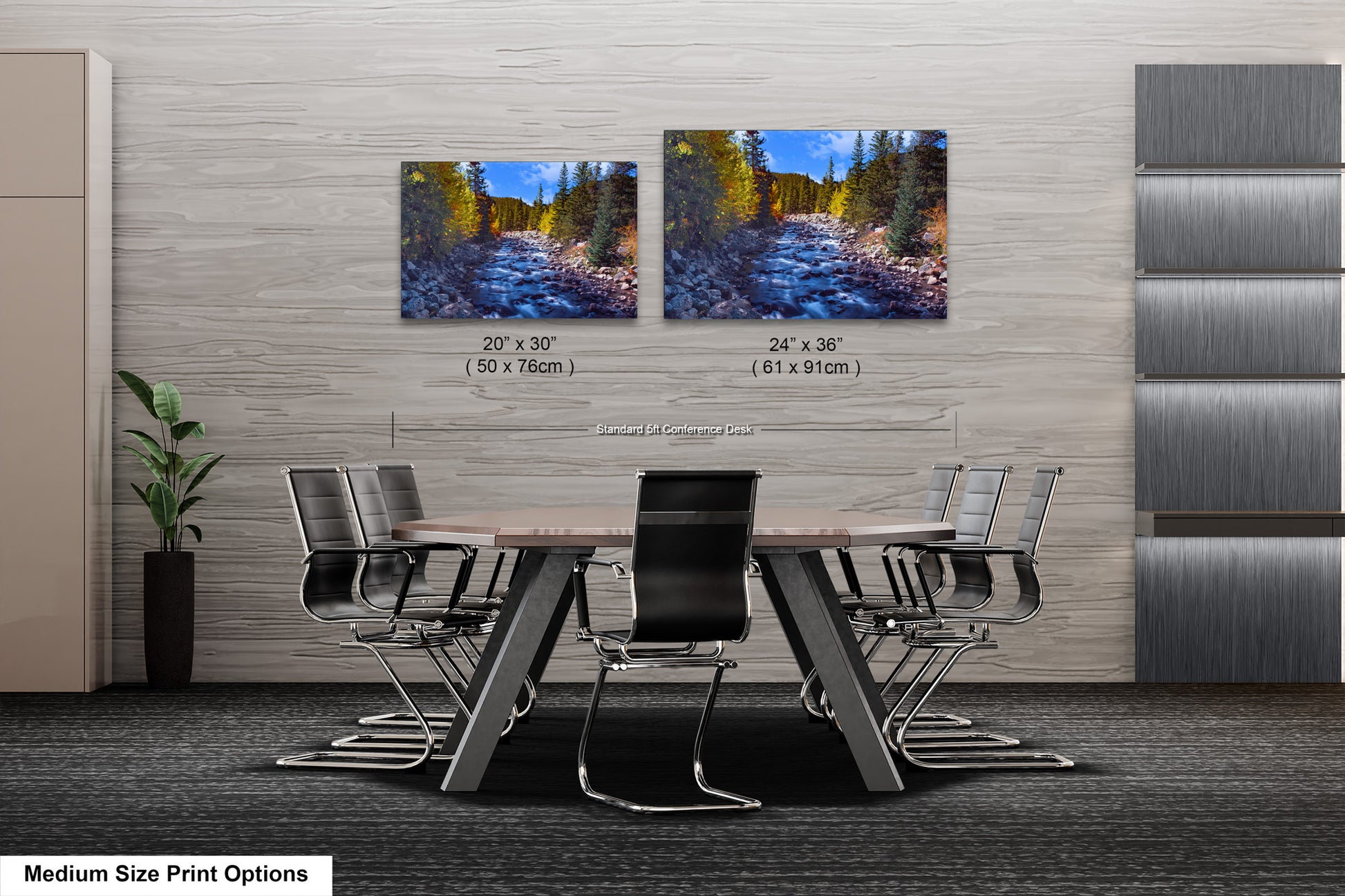 a dining room with a table and chairs