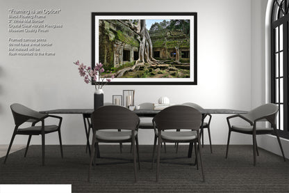 a dining room with a table and chairs