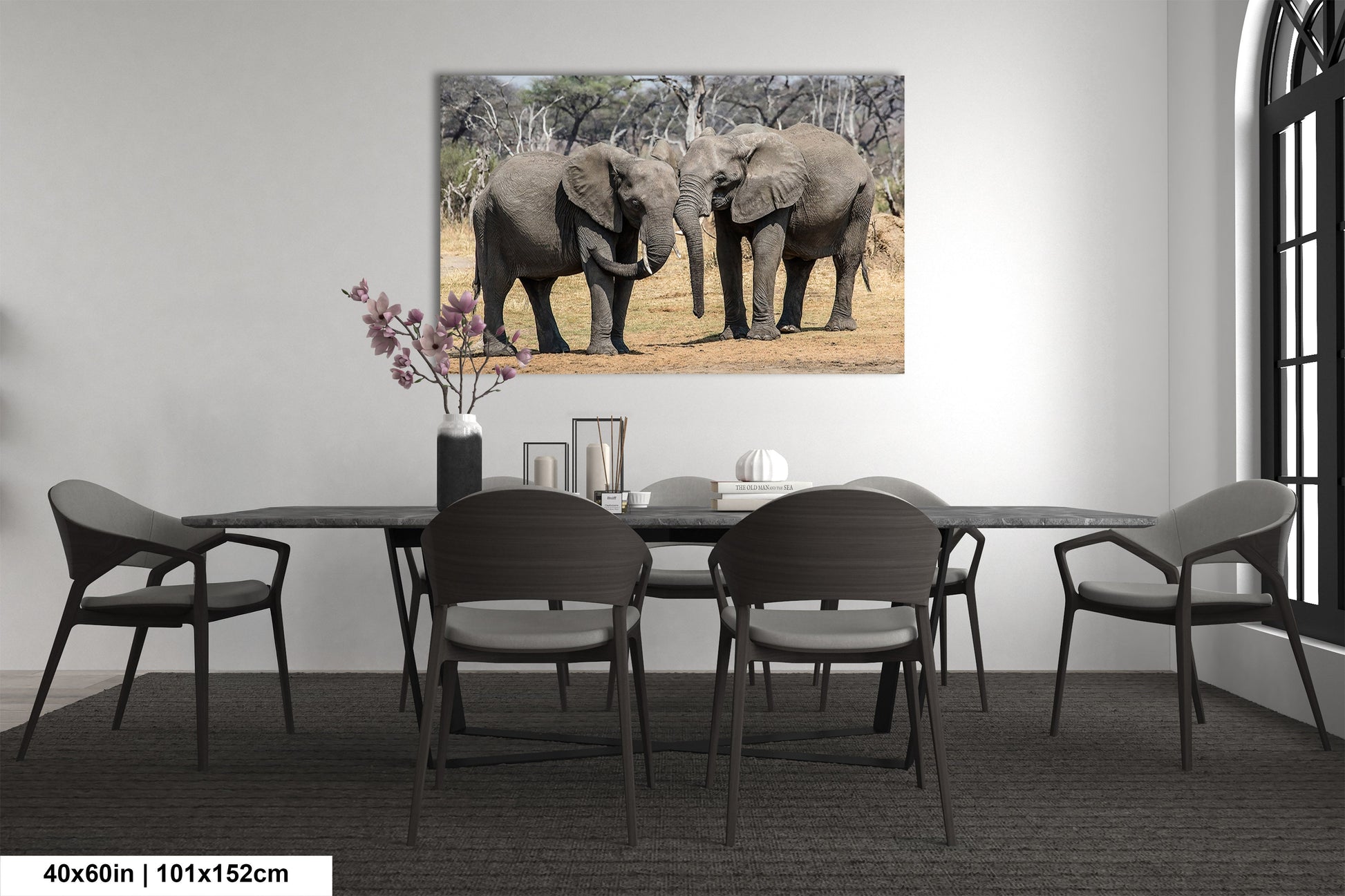 a couple of elephants standing next to each other