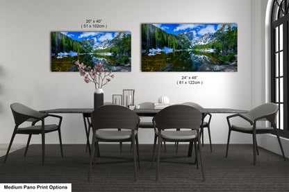 a dining room with a table and chairs