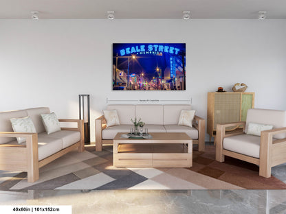 a living room filled with furniture and a painting on the wall