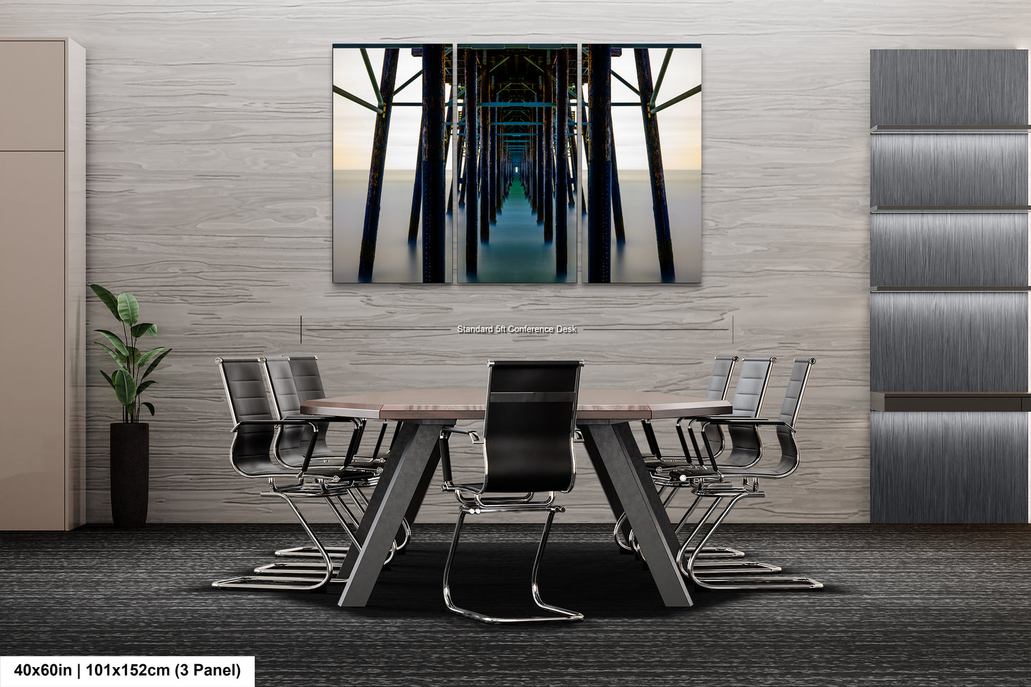 a dining room with a table and chairs