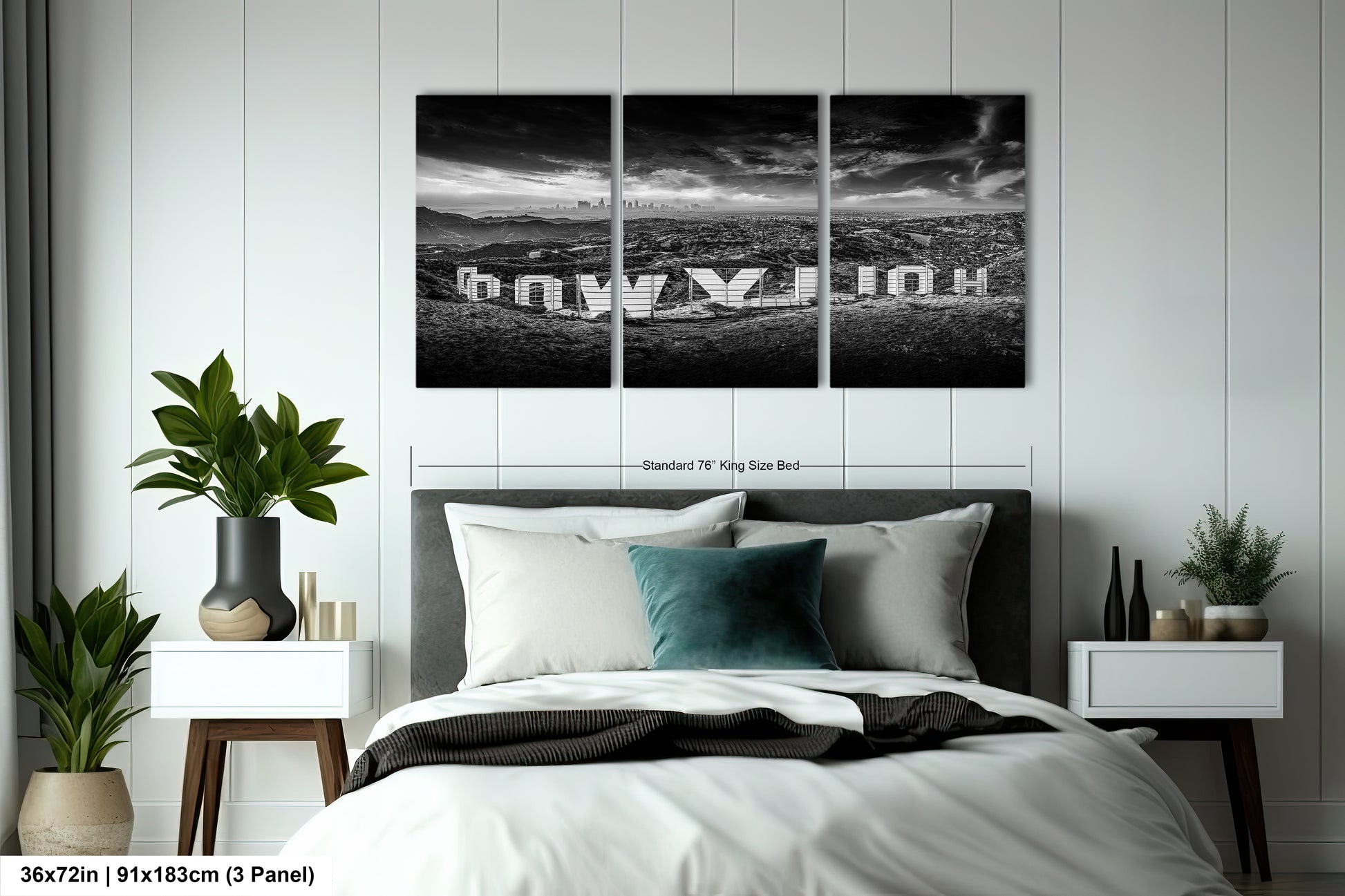 a black and white photo of a bedroom