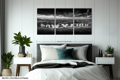 a black and white photo of a bedroom
