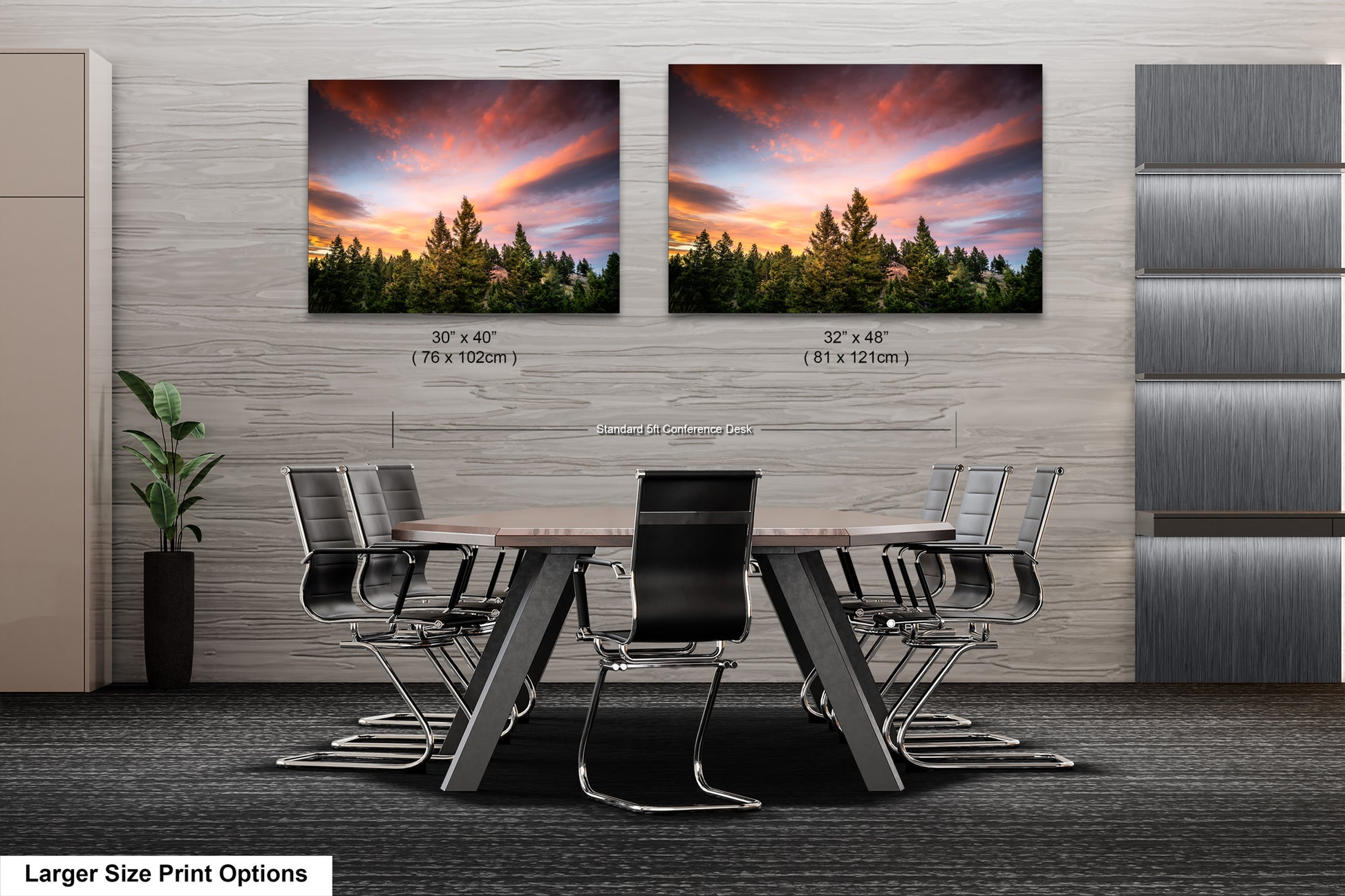 a dining room with a table and chairs