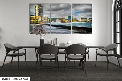 a dining room with a table and chairs