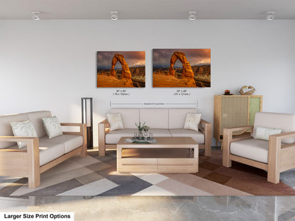 a living room filled with furniture and a painting on the wall
