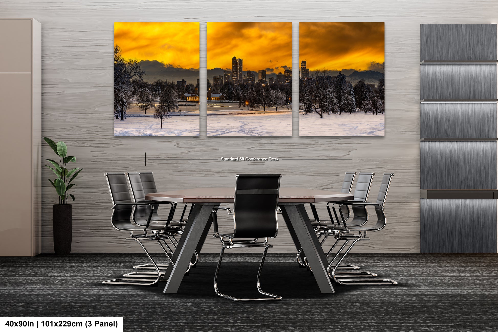 a dining room with a table and chairs