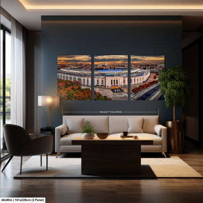 a living room filled with furniture and a painting on the wall