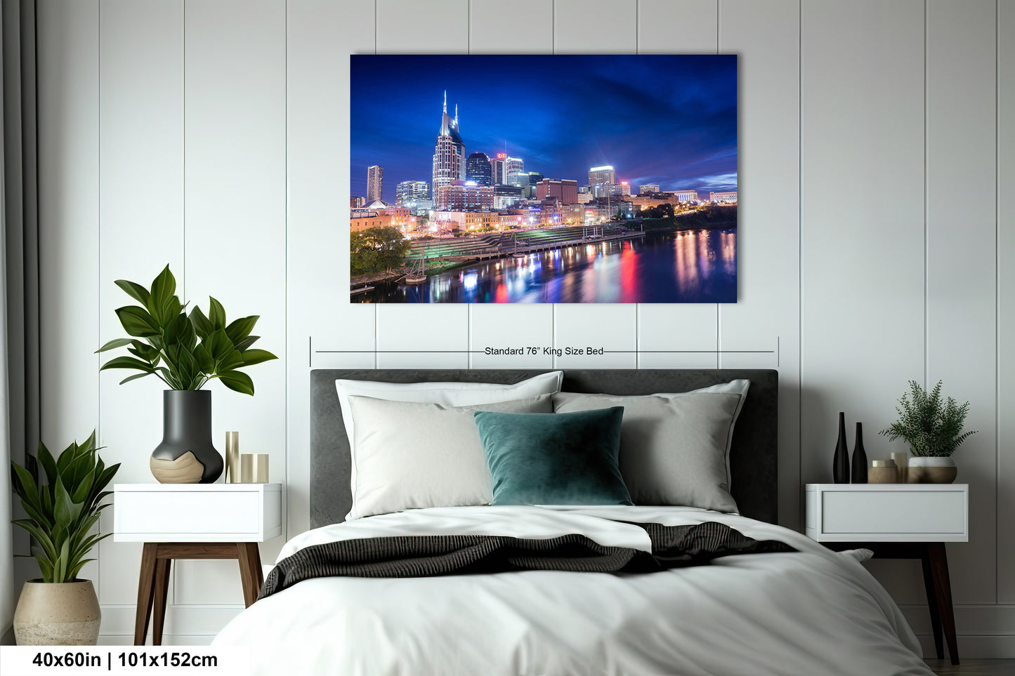 a picture of a city at night taken from across the river
