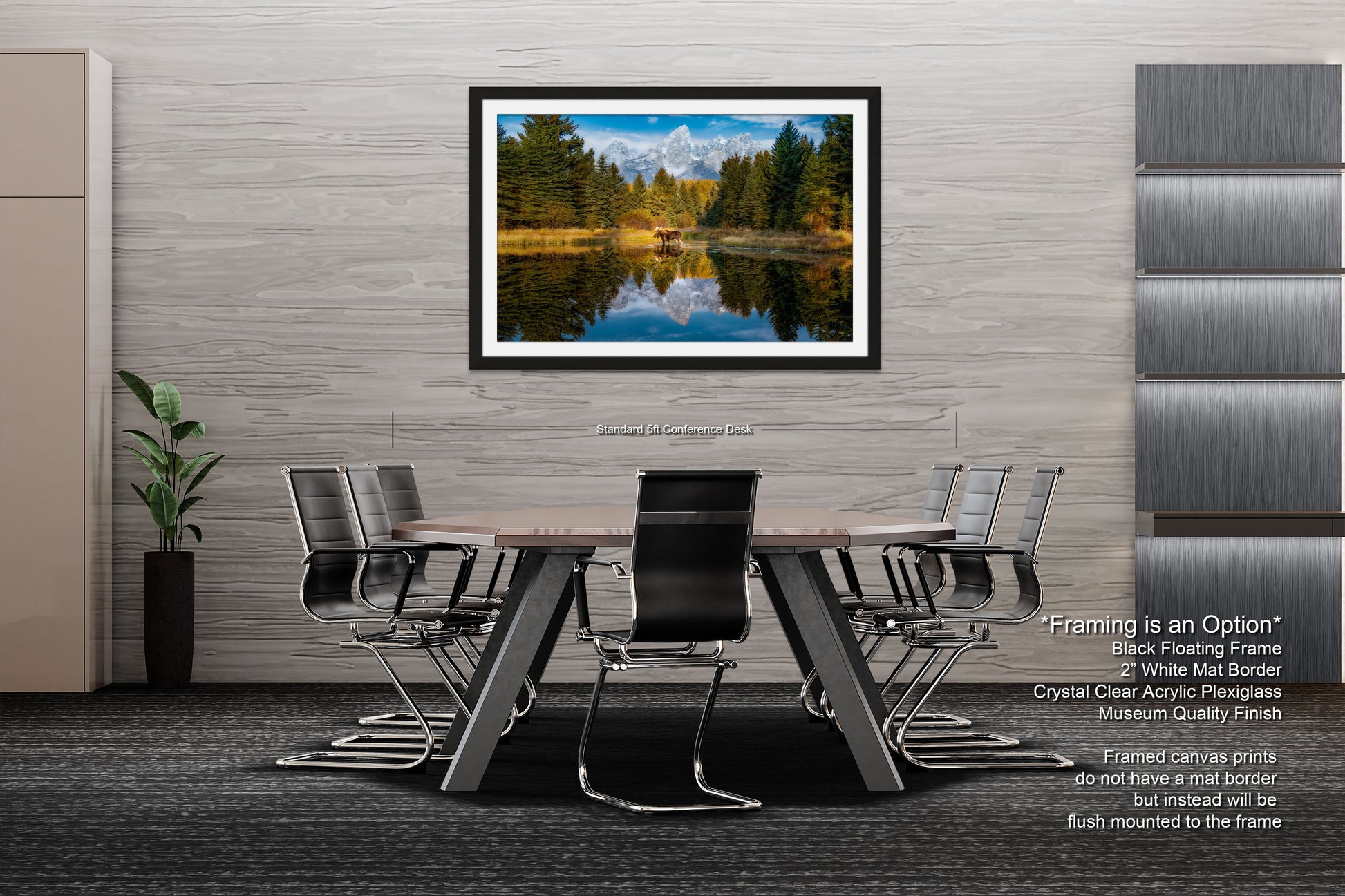a dining room with a table and chairs