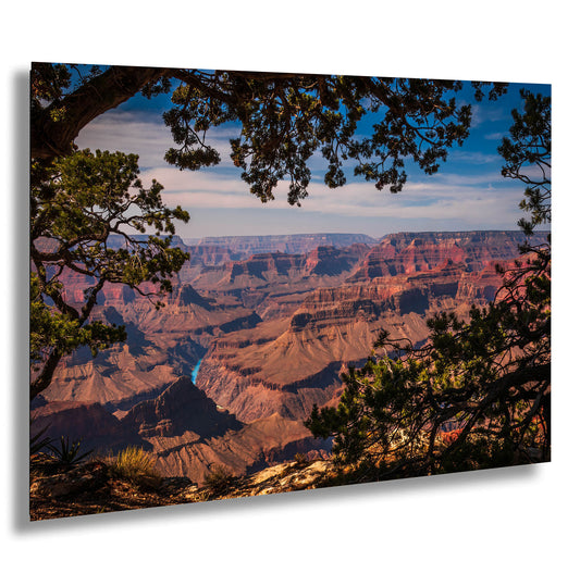 a view of the grand canyon from the rim of a cliff