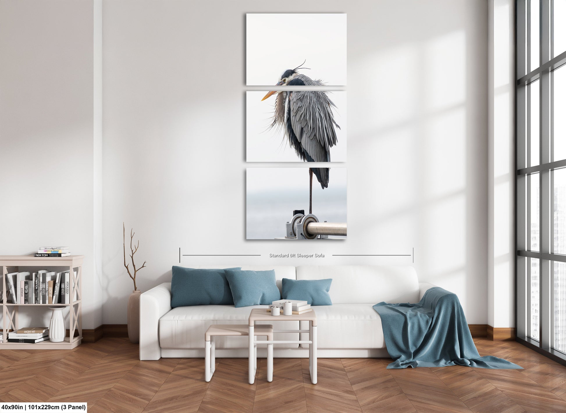 a living room filled with furniture and a painting on the wall