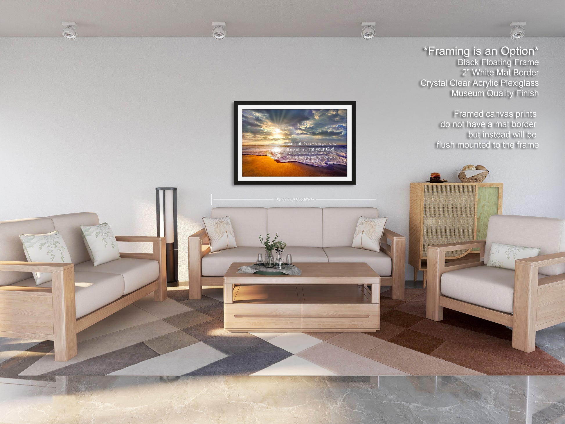 a living room with two couches and a coffee table