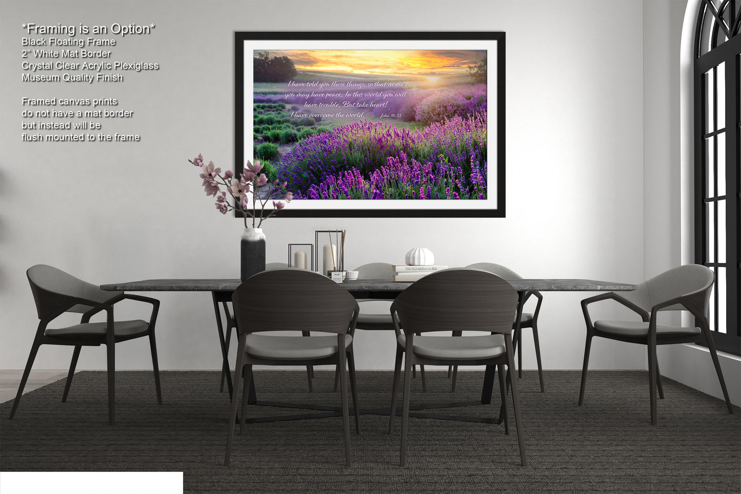 a picture of a dining room with a table and chairs