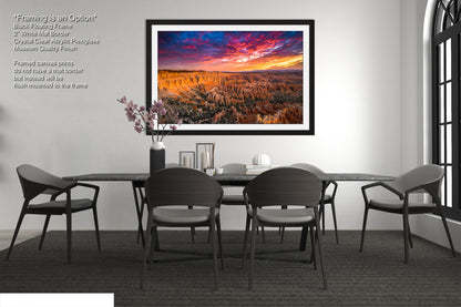 a dining room with a table and chairs
