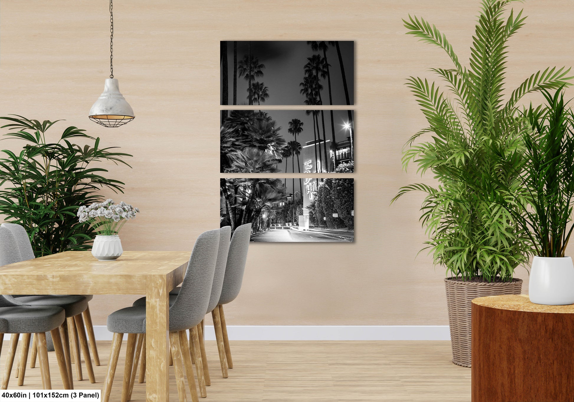 a dining room with a table and chairs