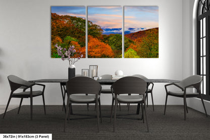 a dining room with a table and chairs