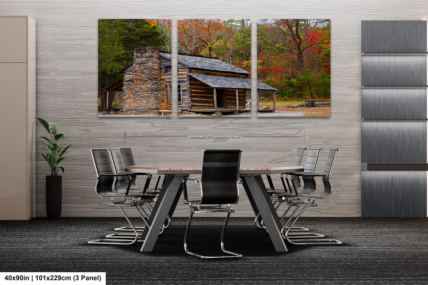 a dining room with a table and chairs