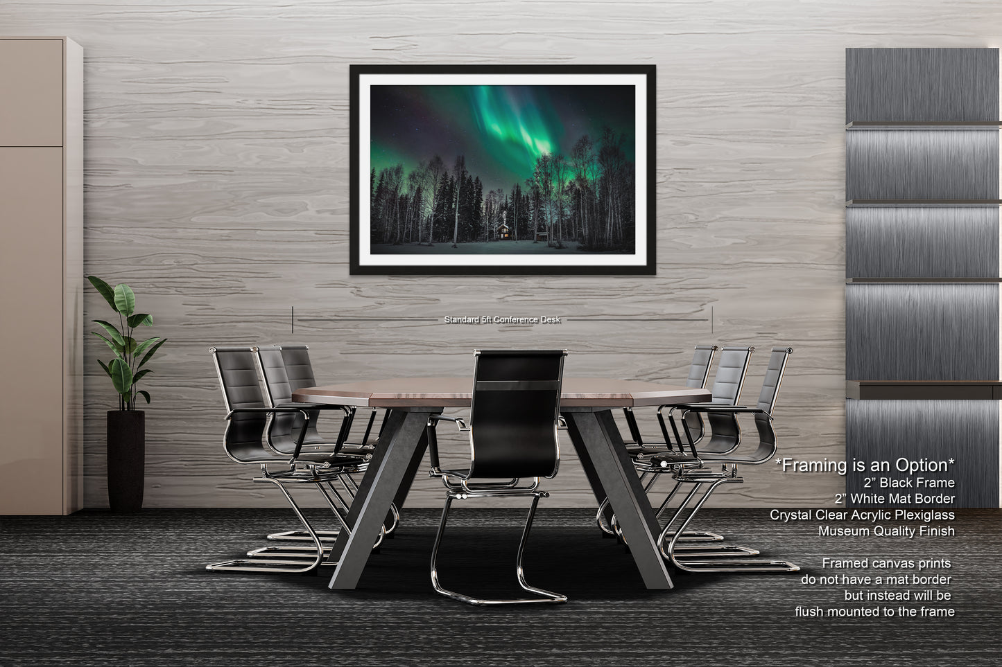 a dining room with a table and chairs
