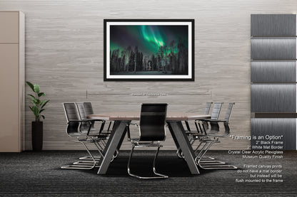 a dining room with a table and chairs