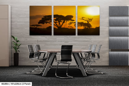 a dining room with a table and chairs