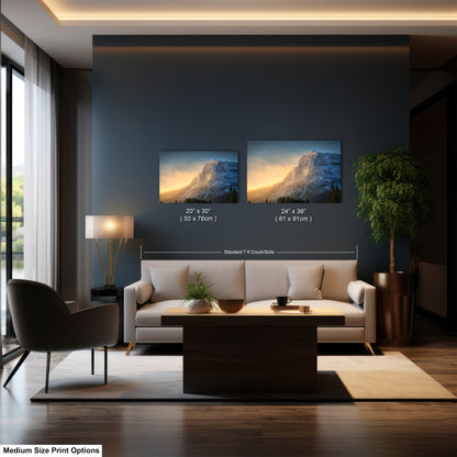 a living room with a couch and a table