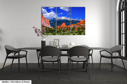a dining room with a table and chairs