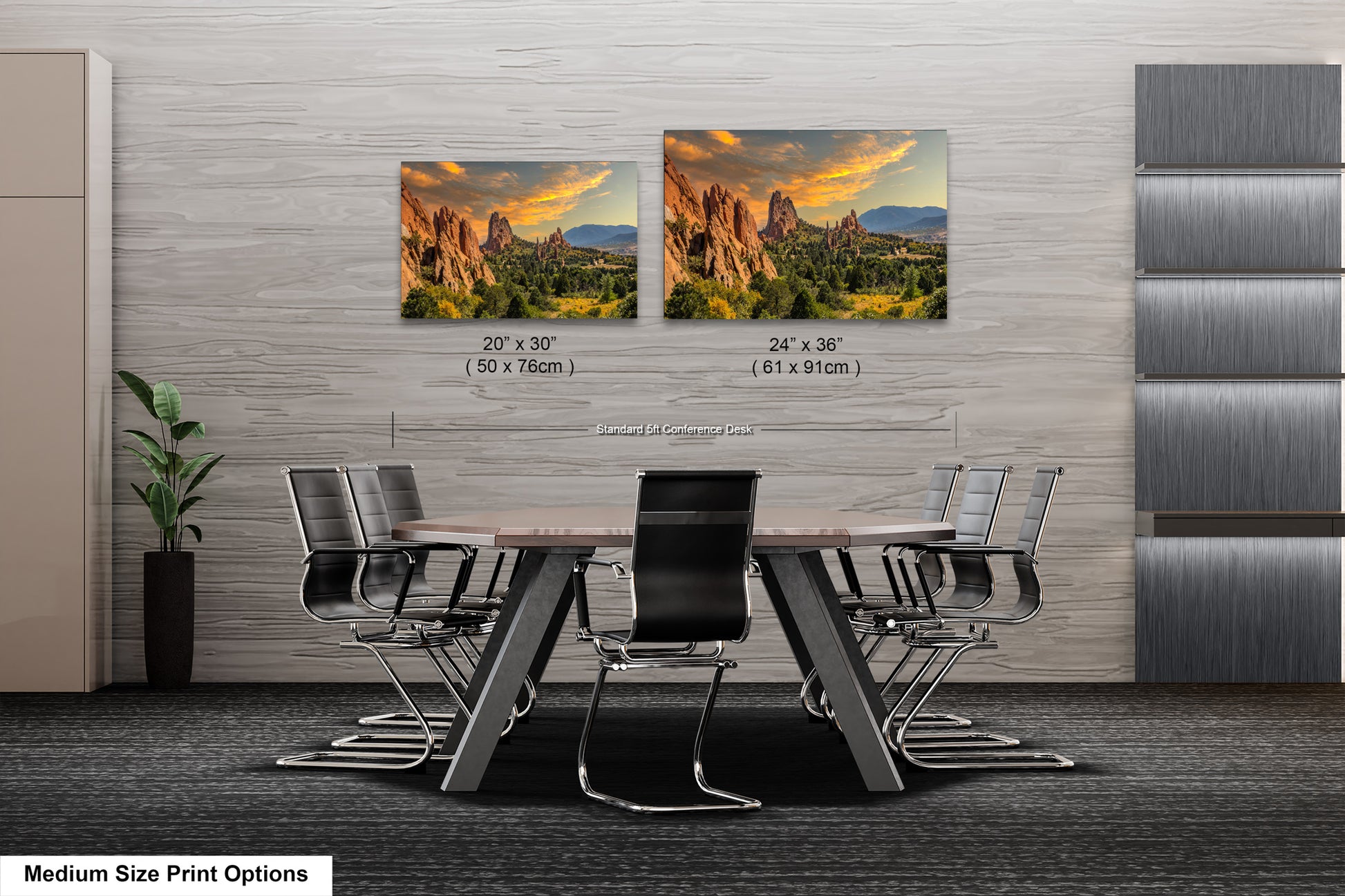 a dining room with a table and chairs